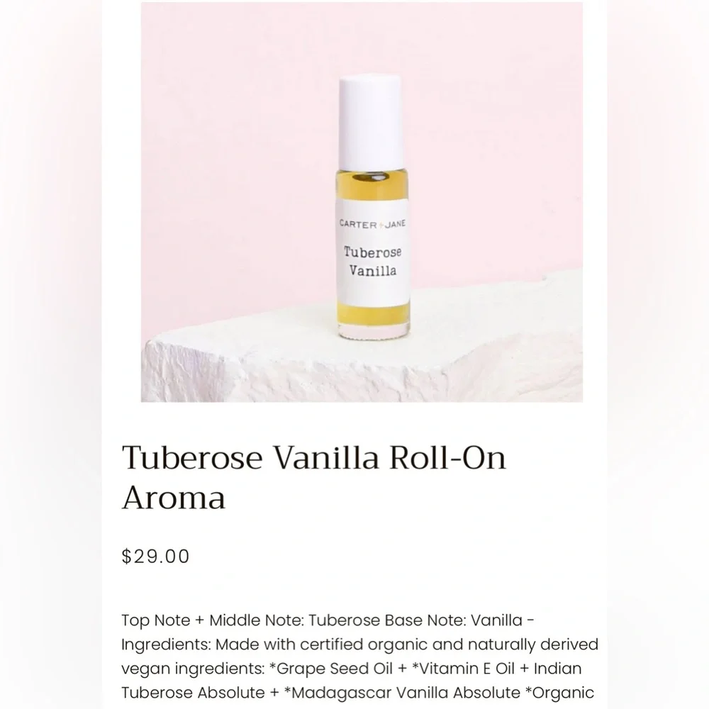 Tuberose Vanilla Roll-on Scent